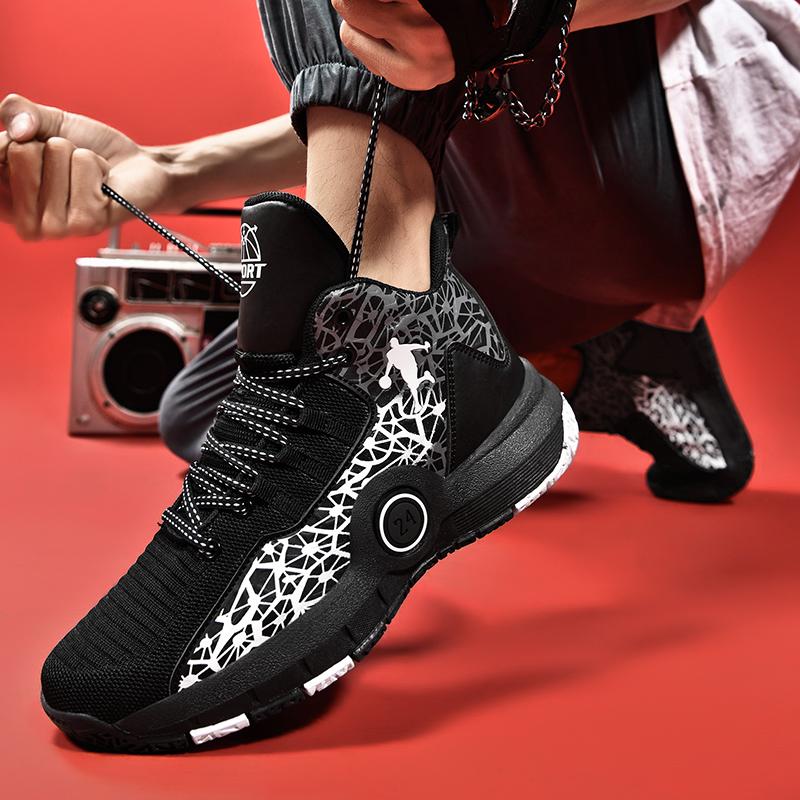 Man Basketball Shoes High-Quality Original Waterproof Male Athletic Basketball Sneakers Breathable Women Non-Slip Sports Shoes