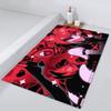Door Comedy Mat Bedside Entrance Bath Hotel Floor Decoration Corridor Door Mat Black H-Hazbin Carpet Cartoon Living Room Balcony