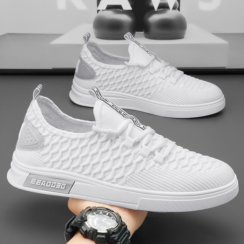 

Men s shoes 2025 new spring thin breathable fly-woven mesh board shoes men s casual sports low-top trendy shoes 39