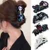Spider Halloween Hair Claw Acrylic Skeleton Shark Clip Fashion Halloween Themed Gripper  Girls