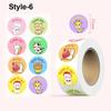 500Pcs/Roll Self-adhesive Praise Stickers Animal Reward Stickers Durable Inspirational Stickers