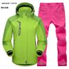 Outdoor Windbreaker Pants and Jacket Set for Men and Women - Windproof, Waterproof, Ideal for Spring/Autumn Hiking