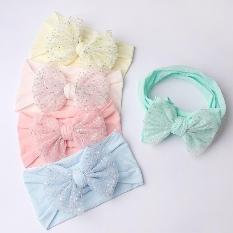 New summer bow baby headband cute fontanelle baby headband children's hair accessories breathable