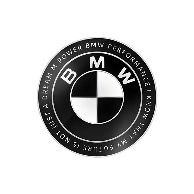 

2025 Hot 1pcs black white 45mm 74mm 82mm All black Car Front Hood Emblem Rear Badge for BMW E32 E43 E52 E53 E63 E64 E93 E94 E87 45mm
