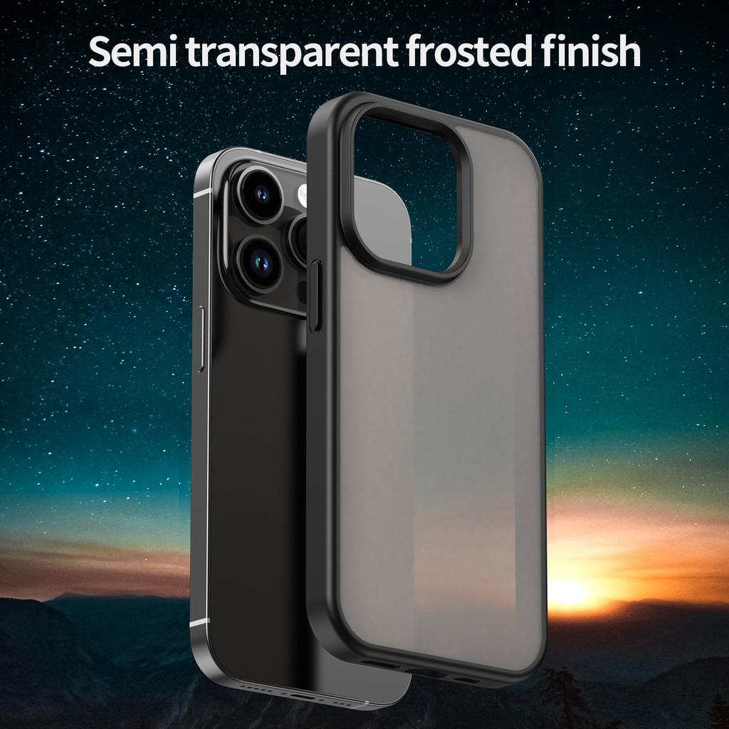 For iPhone 14 Pro Case Skin Touch Matte Anti Drop TPU PC Phone Back Cover