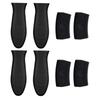 8Pcs Silicone Pan Handle And Pot Grips Heat Resistant Cover For Frying Cookware Parts Unique Kitchen Tools Cookware Parts