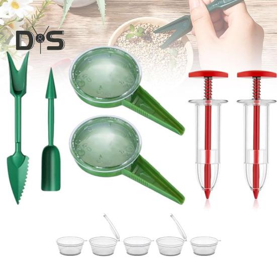 Mini-Samenstreuer-Set, manueller Samenspender, Hand-Samensämaschine für winzige Samen, Gartenumpflanzung, Pflanzung