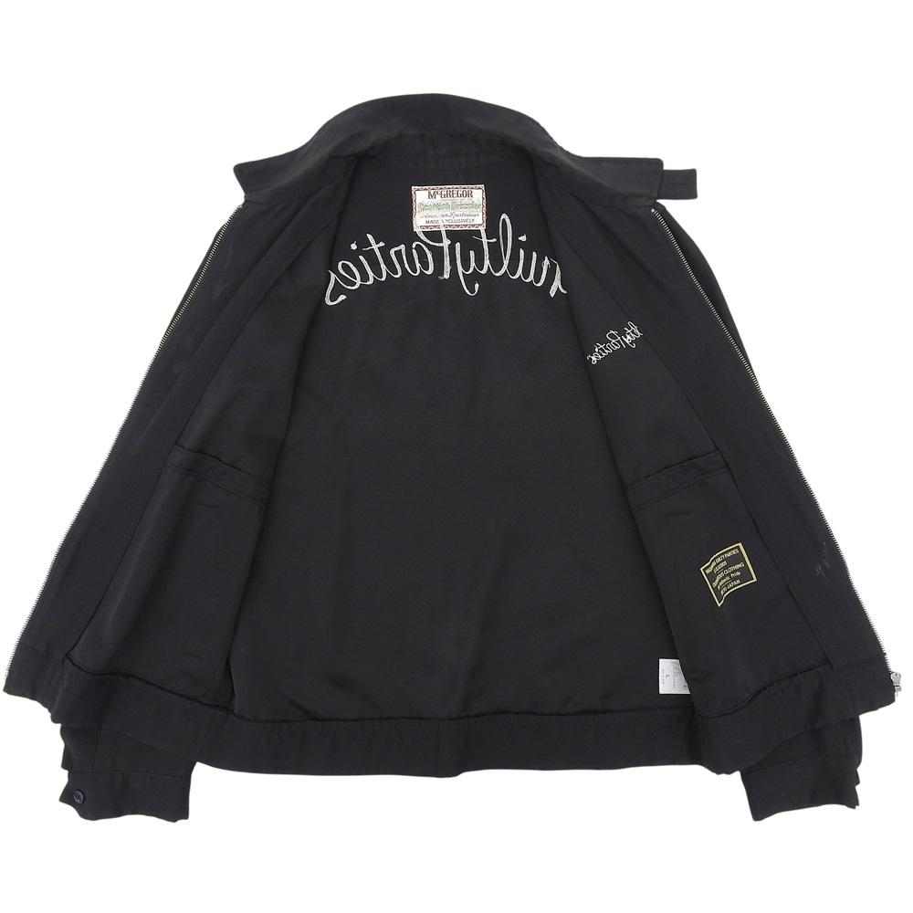 McGREGOR Men's Rayon Blouson with Embroidered Logo, Black, Size L, BB11-0803 Jacket L blackUsed