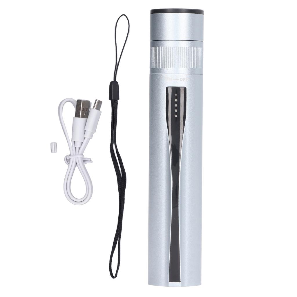 30KM Visual Fault Locator Kit Aluminum Alloy High Accuracy VFL Fiber Optic Source Tester with Light