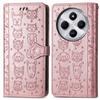Leather Phone Case For Xiaomi Redmi 14C 4G/14R 5G/Poco C75 4G Wallet Flip Phone Cover Cute Cat Dog Pattern