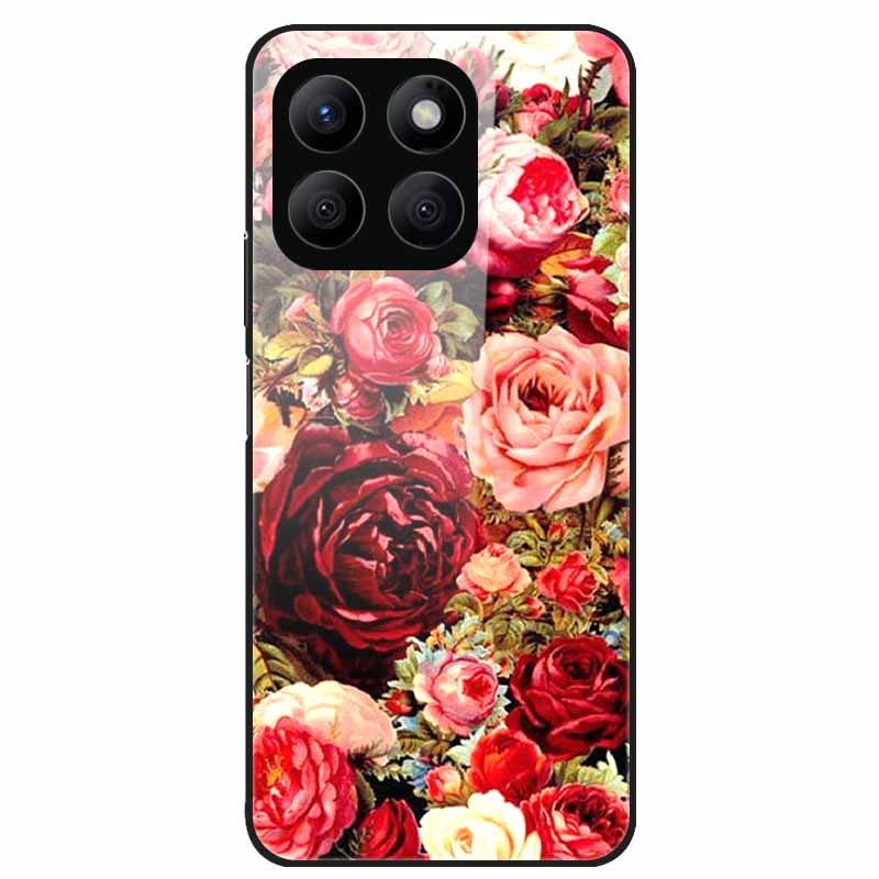 For Honor X8C Case Tempered Glass Hard PC Back Shell for Honor X8C 4G Phone Cases Bumper Covers for HonorX8C X 8C Fashion Shells
