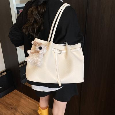Korean Niche Portable Vegetable Basket Bag Women's 2025 Summer New Large-capacity Tote Bag Commuter Shoulder Armpit Bag