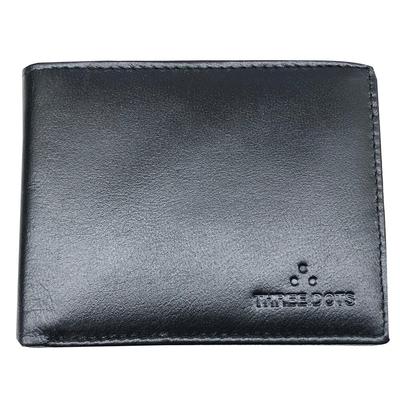 RSINC Schlank Dünn Leder Handgemacht Kredit, Bargeld Geldbörse Halter Bifold | Schwarz Drei. B0DS13LWFP