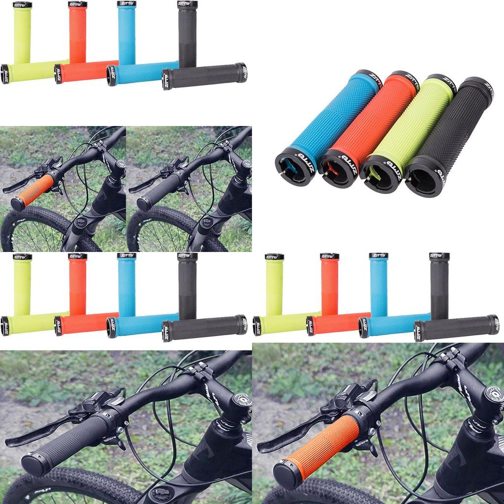 High Quality Anti-skid Rubber Bike Handlebar Grips With Dual Aluminum Alloy Lock