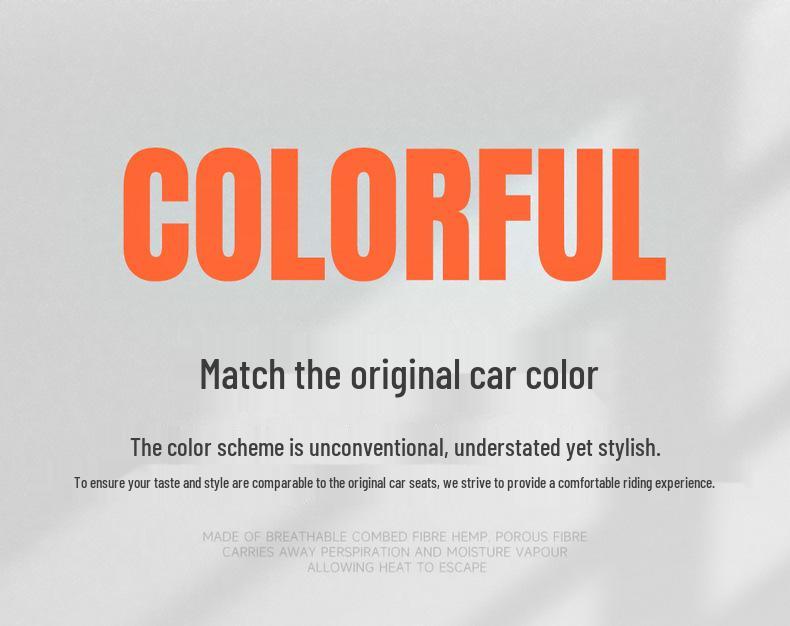 All-Season Breathable Linen/Hemp Seat Covers for Geely Galaxy E5 - Full Coverage