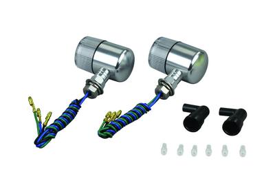 POSH FAITH 091492-N3 Motorcycle Supplies, Aluminum Machine Turn Signal, 71 Type, Narrow Short Stay,