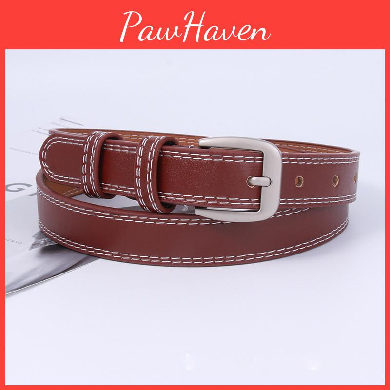 Denim Womens Vintage Belt Minimalist Black Versatile Trendy Korean Accessory