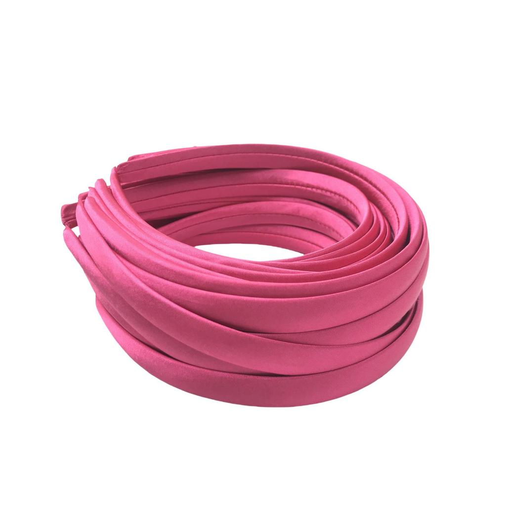 1,5 cm Satintyginslaget Hårband - Godisfärger, DIY Handgjort Modeaccessoar