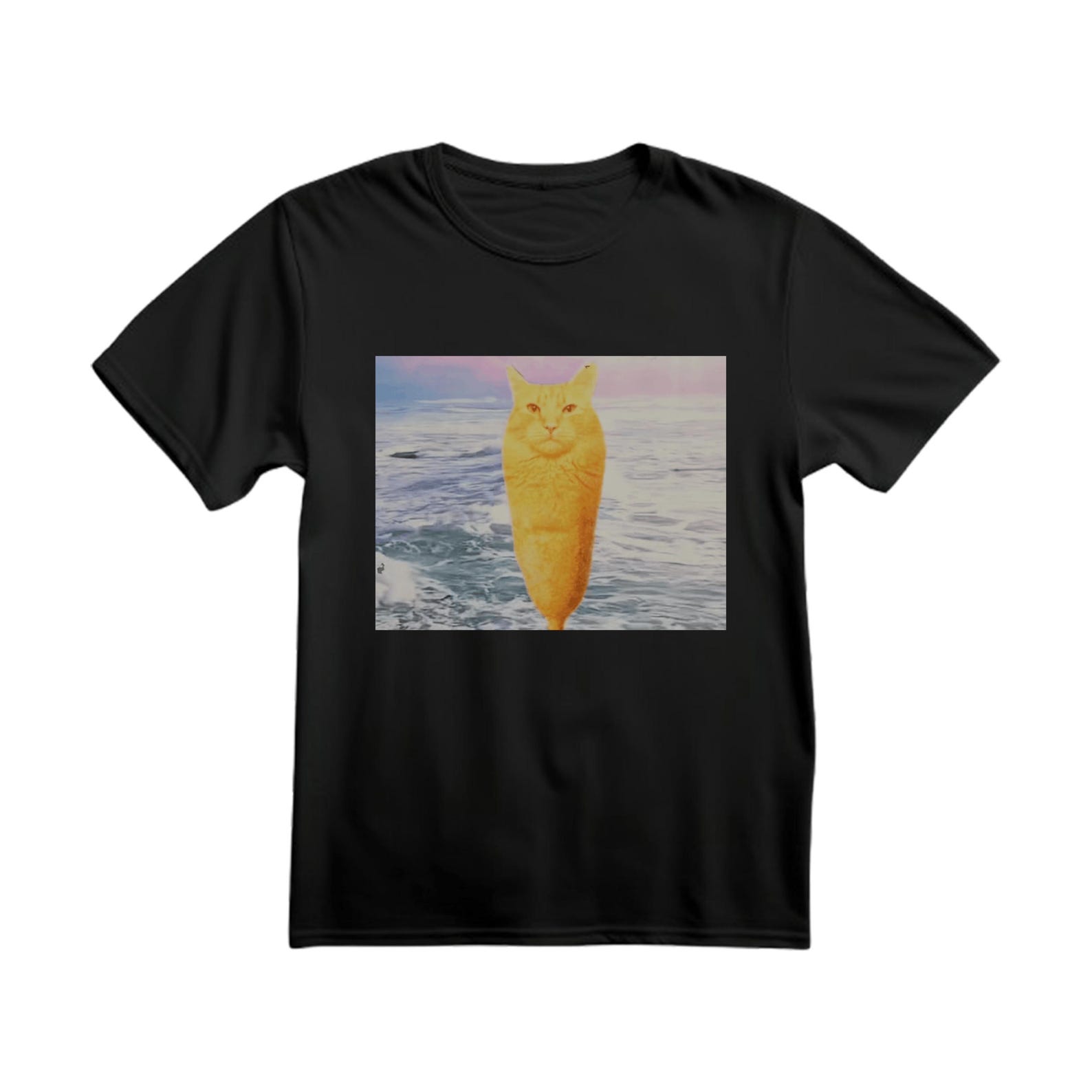 Corndog Cat Meme T-Shirt M
