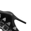 Fashion Women's new autumn and winter pointed metal belt buckle zipper high-heeled plus size and calf fashion runway short boots