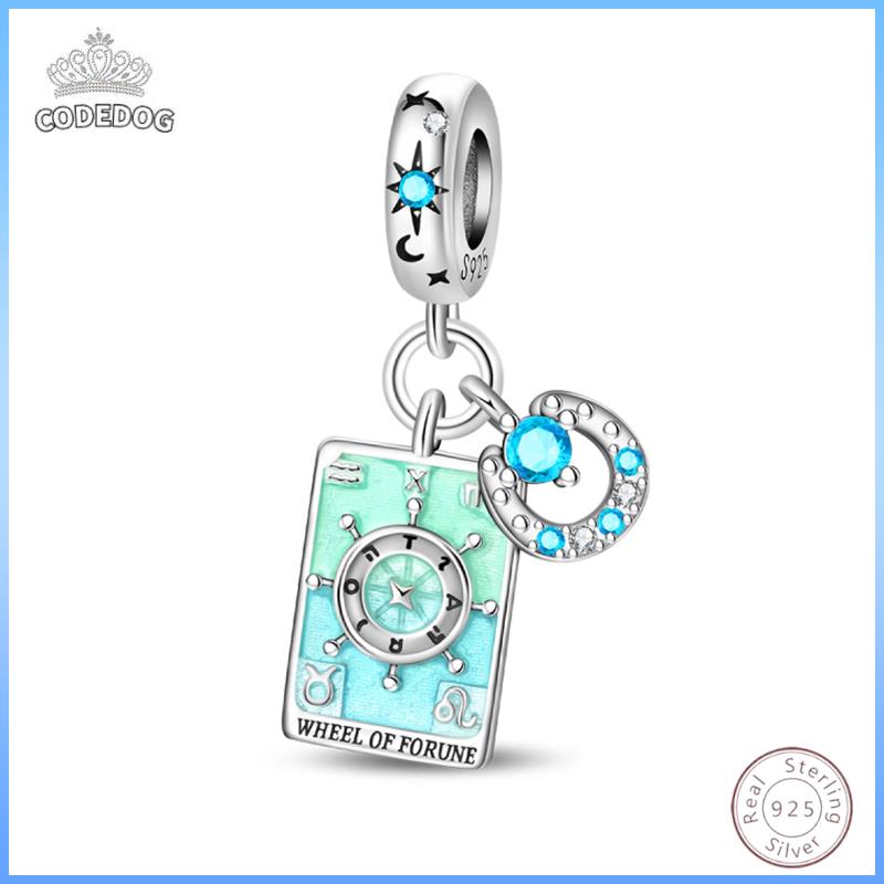 Hot 100 copper Tarot Wheel of Fortune Sparkling Zirconia Bead Charms 3mm Do It Yourself Holiday Exquisite Jewellery Gift Making