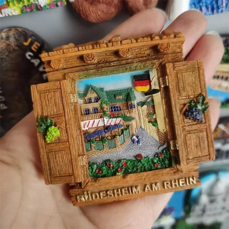 Germany Fridge Magnets Cuckoo Clock Mug Berlin Munich Dresden Frankfurt Freiburg Neuschwanstein Refrigerator Magnets Sticker