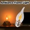 Flickering Flame Light Bulb E27 Vintage Fire Effect Lamp Decor Home Atmosphere Warm White LED Candle Bulb Realistic Flashing Art