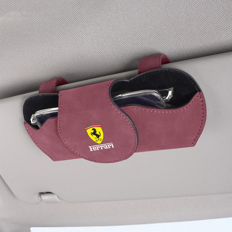 Etui na okulary samochodowe Uchwyt na okulary przeciwsłoneczne do osłony przeciwsłonecznej Klips na okulary przeciwsłoneczne Do Ferrari F1 F8 F80 SF90 Stradale SF90Spider 296 GTB 296 GTS 812 KL5