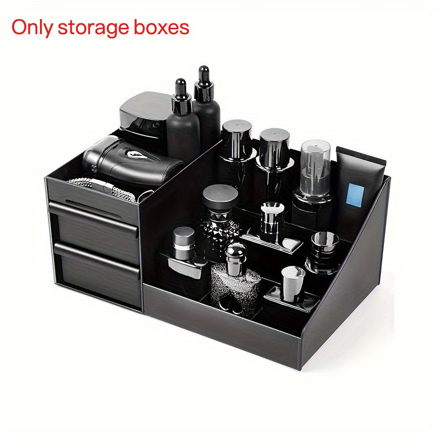 Men's Women's Perfume & Cologne Organizer with Drawers - Countertop Cosmetic Storage Box Suitable for Skincare, Toiletries.
