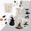 Halloween Party Sugar Silicone Mold Cake Decorating Mould Hat Bat Pumpkin Pastry Baking Polymer Clay DIY Mold Home Kitchen Tools