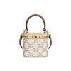 Triomphe Monogram Adjustable Detachable Shoulder Strap Box Bag Mini Women Handbags White Brown 10J762CZ1-01TA