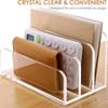 Clear File Organizer For Desk 3 Slots Clear Office Desk Letter Organizer Office Desk Organizer For Books Binders Emails Clear