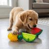 Elastic Surface Cooling Chew Toy Multi Shades Fruit Chew Toy Squeaky Dog Toy  Puppy Teething