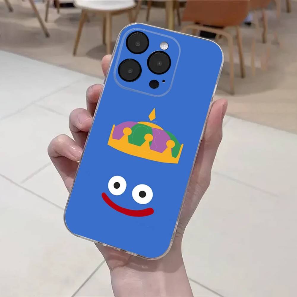 D-Dragon Quest Slime Phone Case For iPhone 16,15,14,13,12,11 Plus,Pro,Max,XR,XS,X,7,8 Plus,SE,Mini Transparent Soft Cover