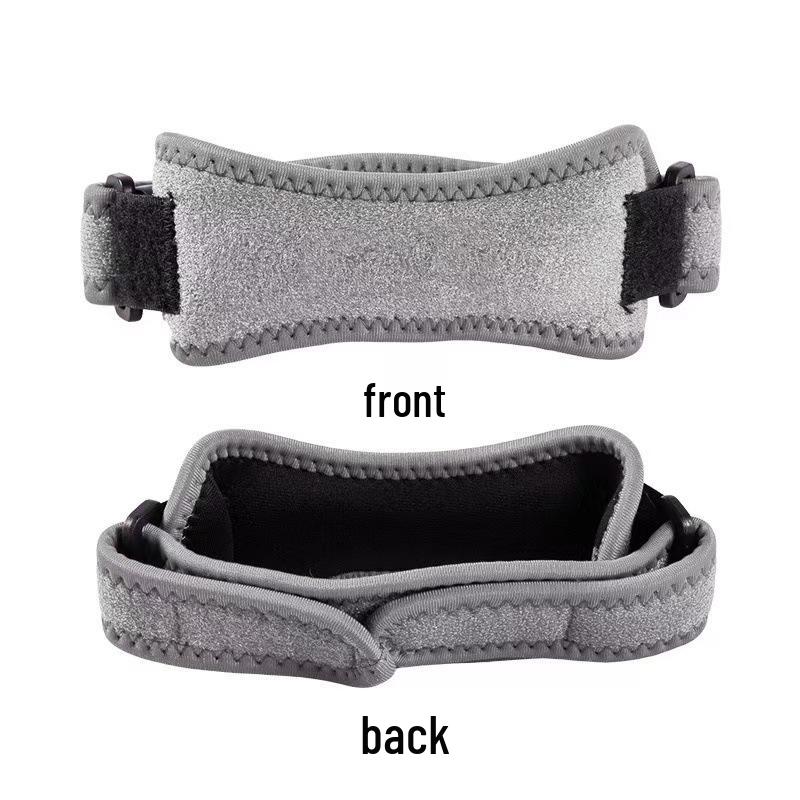 Breathable Silicone Knee Support Strap for Sports - Shock Absorption for Running, Cycling, Badminton, and Hiking