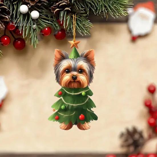 Hängendes Ornament, süße Tierdekoration, kreative Form mit Schlüsselband, einfach aufzuhängen, Auto-Rückspiegel-Ornament, hängende Charms