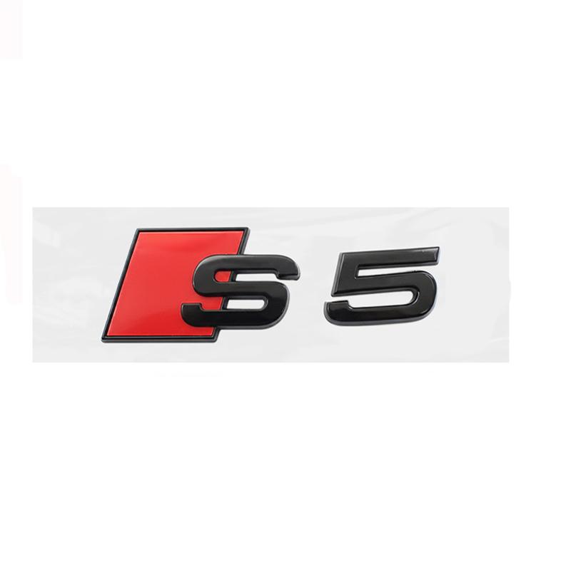 1Pc 3D ABS For Audi A3 A4 A5 A6 A7 Q2 Q3 Q5 Q7 Q8 S3 S4 S5 S6 RS3 RS4 RS5 RS6 Logo Decor Decal Car Body Rear Trunk Badge Sticker