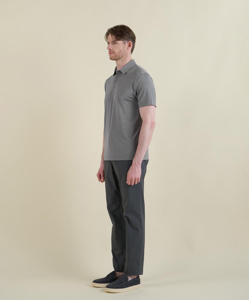 PANICALE Grey Aerocool Stretch Polo Shirt