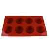Kjøkkentilbehør DIY Cupcake Bake 8-hulls Silikonform Sjokolade Isgitter Såpe Kakeform