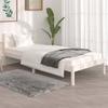 VidaXL Bed Frames Solid Pine Wood 90x190 Cm White Single
