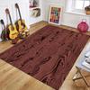 Modern Wood Grain Pattern Area Rug Non-Slip Washable Soft Abstract Texture Floor Mat for Living Room Bedroom Office Decor