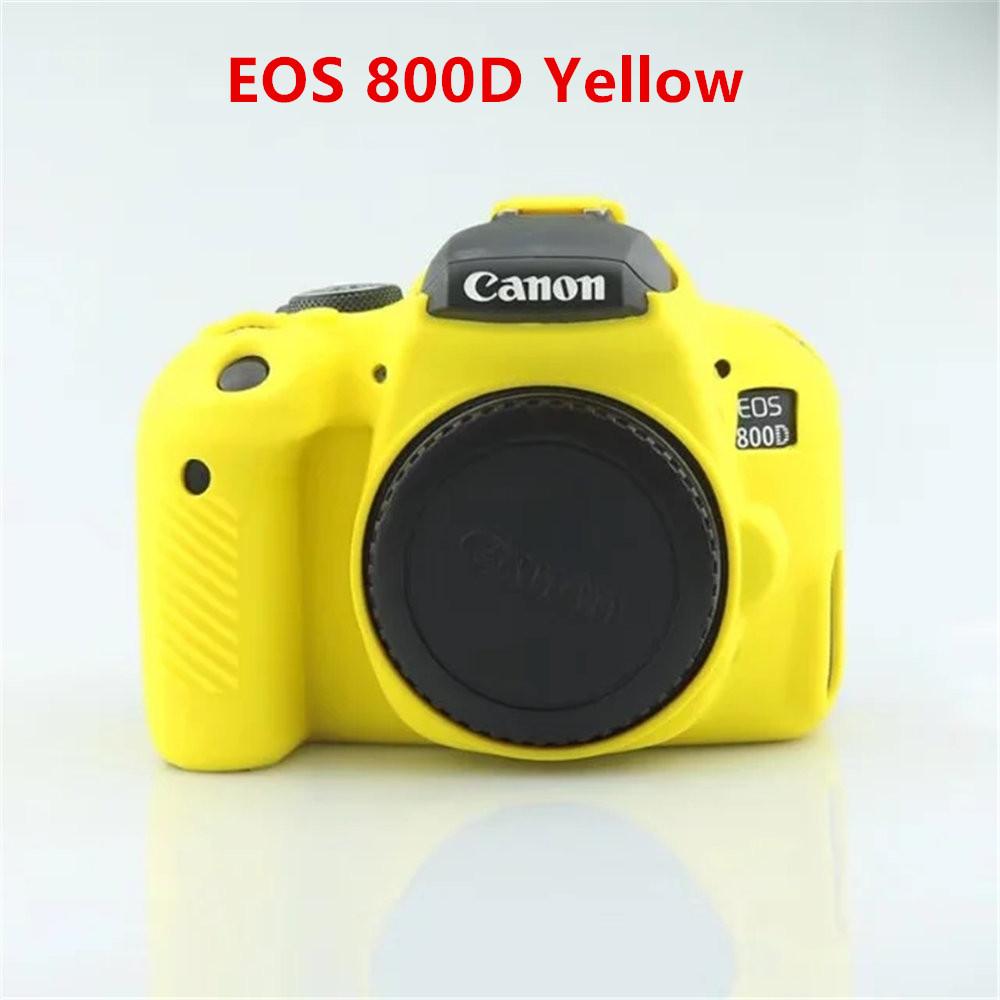 Soft Silicone Armor Camera Body Case For Canon EOS 750D 80D 800D 850D 1300D 1500D 200D 200D II Protective Skin Cover