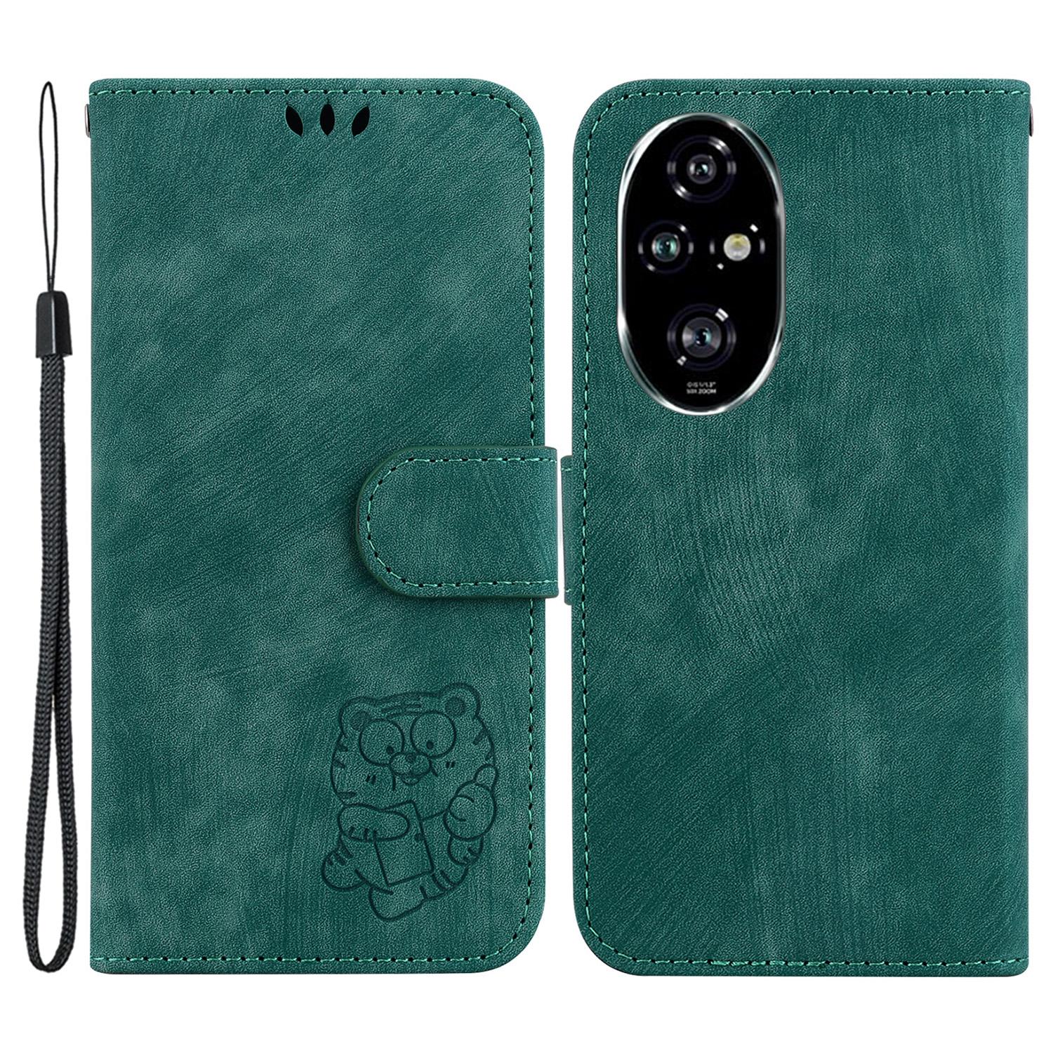 

For Honor 200 Pro 5G Wallet Case Cute Tiger Imprint Leather Phone Cover F