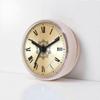 Bathroom Waterproof Suction Clock Silent Non Ticking Retro Roman Numeral Wall