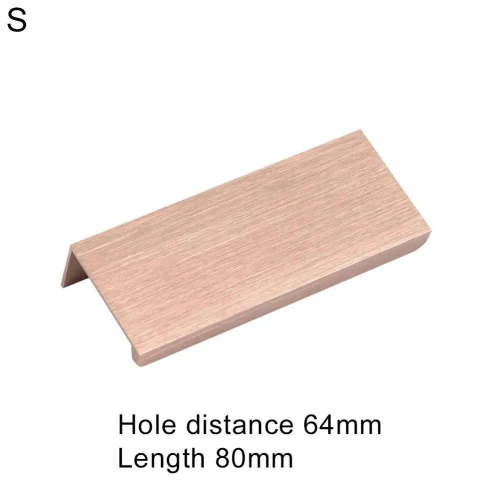 

Drawer Handle Screws Set Invisibility Furniture Cabinet Cabinet Pulls Rose Gold Wardrobe Drawer Pull Door Metal Hidden Handle S шампанського