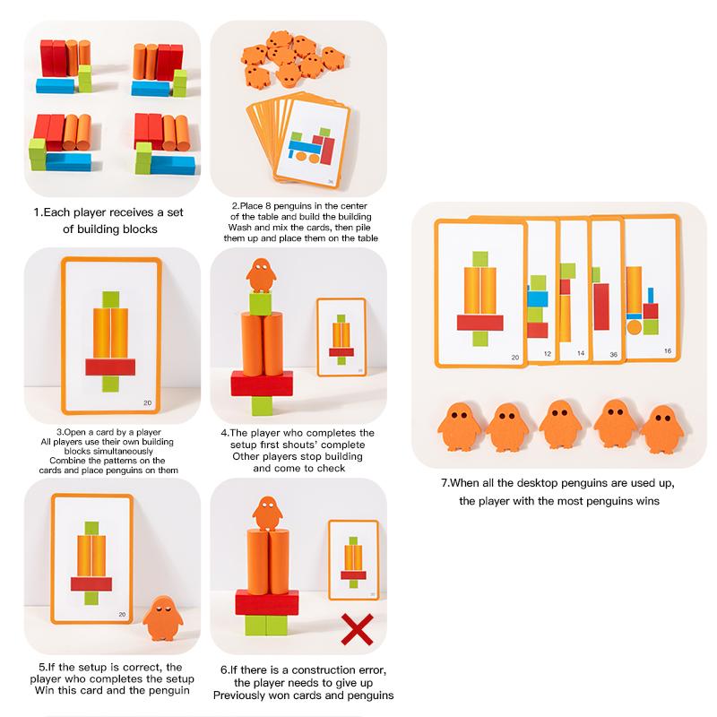 Holzstapelspielzeug für Babys Bausteine Geometrische Formenspiele Montessori Spielzeug Regenbogenbausteine Konstrukteur Set Lernspielzeug