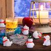 NOLITOY Set of 3D Resin Snowman Christmas Miniature Christmas Decorations for and Other Christmas Random Style 13-Piece Figurines, Ornaments, Home,