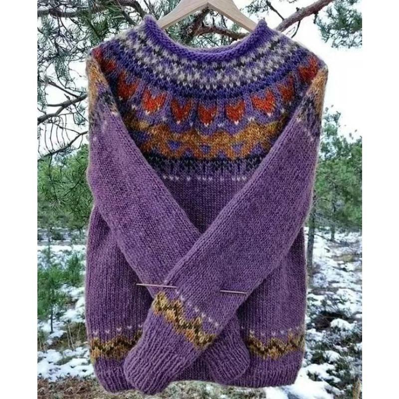 Dámská móda Ležérní podzim Zima Svetry s dlouhým rukávem do O-výstřihu