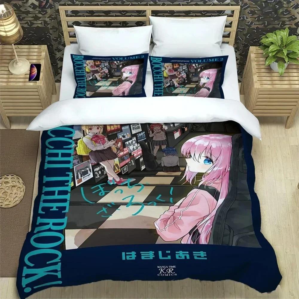 3D Print Anime Bochi the Rock Kesoku Bplus Beding Set Bedrom Soft Modern Bedspreads Comefortable Soft durable Quality Duvet Cover Quilt Pilowcase