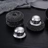 Topfbürste aus Edelstahl mit Griff und stabilem, langlebigem Metallball, geeignet zum Geschirrspülen und zur Küchenreinigung